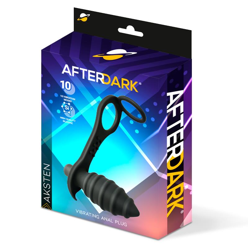 Plug Anal Vibrador con Anillo para el Pene