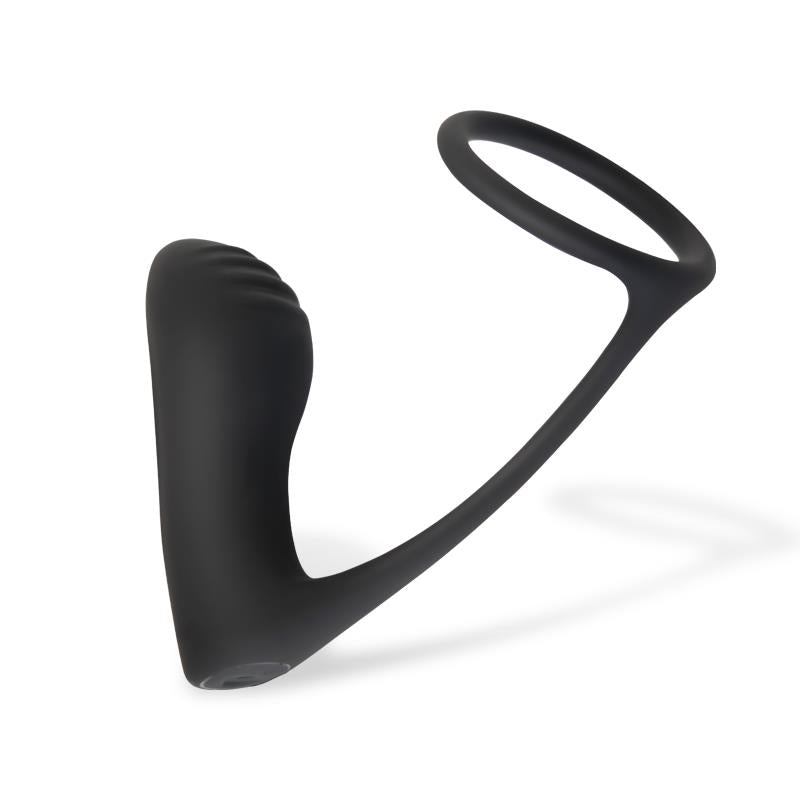Plug Anal con Vibración y Anillo para Testículos. Control fácil
