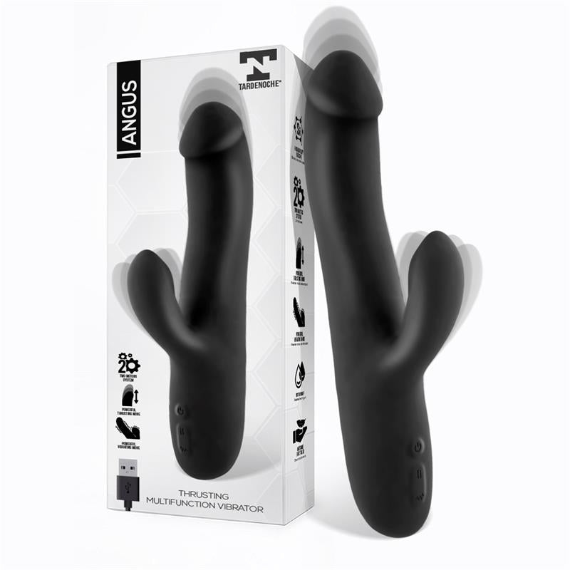 Vibrador con Movimiento de Empuje 2 Motores Silicona USB