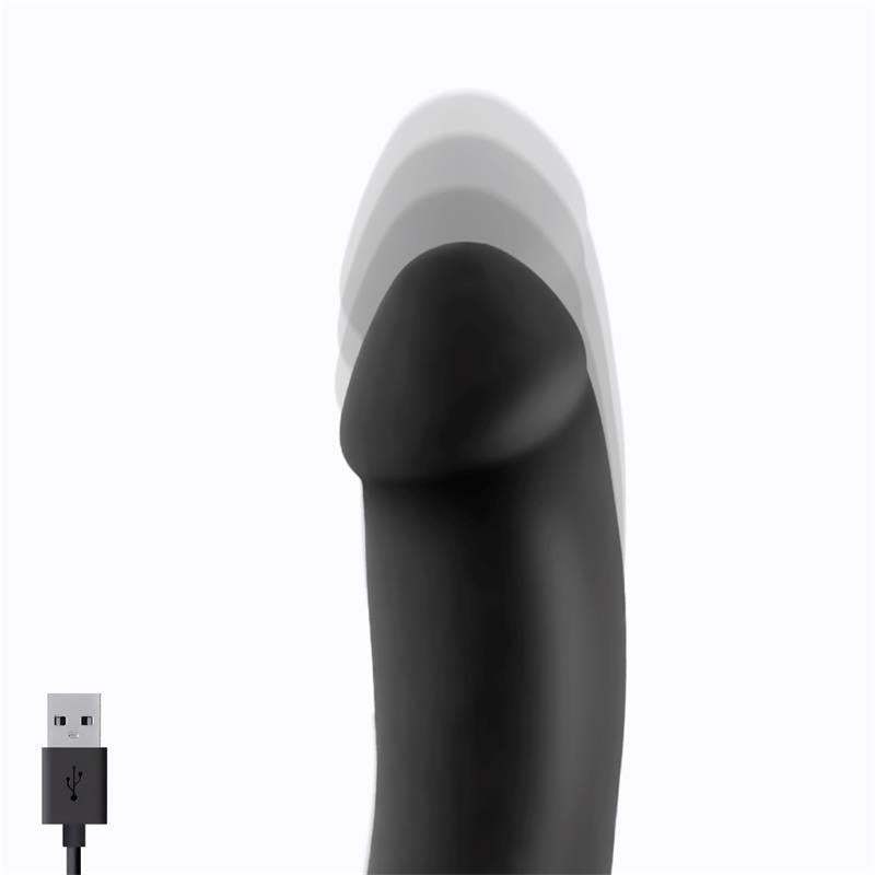Vibrador con Movimiento de Empuje 2 Motores Silicona USB