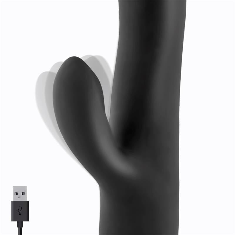 Vibrador con Movimiento de Empuje 2 Motores Silicona USB