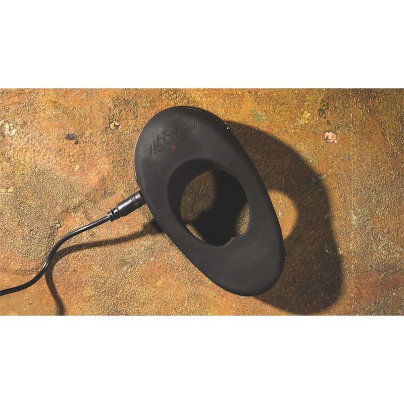 Anillo para el Pene Vibrador y Estimulador Perianal Atom Plus Negro