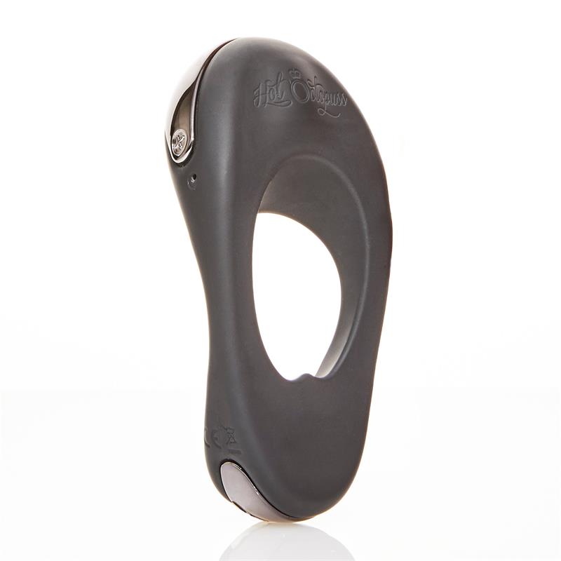 Anillo para el Pene Vibrador y Estimulador Perianal Atom Plus Negro