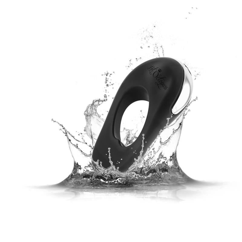 Anillo para el Pene Vibrador y Estimulador Perianal Atom Plus Negro