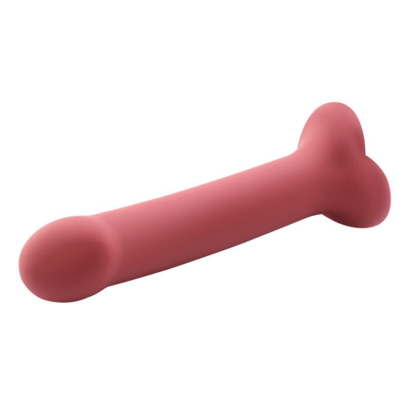 Bouncy. Dildo Silicona líquida hiper Flexible Talla M 7 - 18cm Burgundy