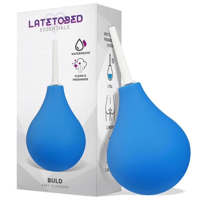 Ducha Anal Buld Azul. Fácil de usar en 3 pasos
