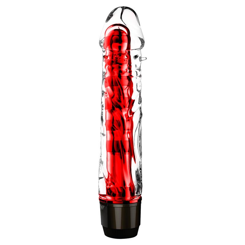 Vibrador Para Parejas Chris Rojo. Multivelocidad. Jelly