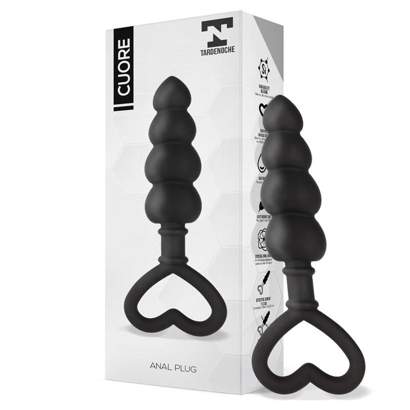 Plug Anal Silicona Negro. Muy Ligero. Impermeable