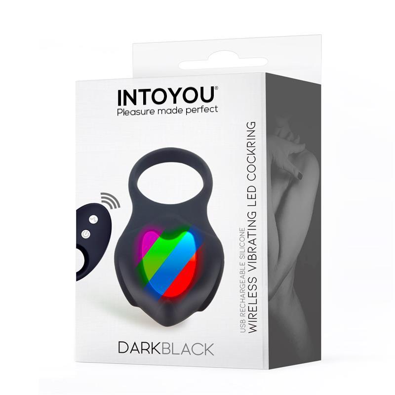 Anillo vibrador con Led Control Remoto USB, Silicona