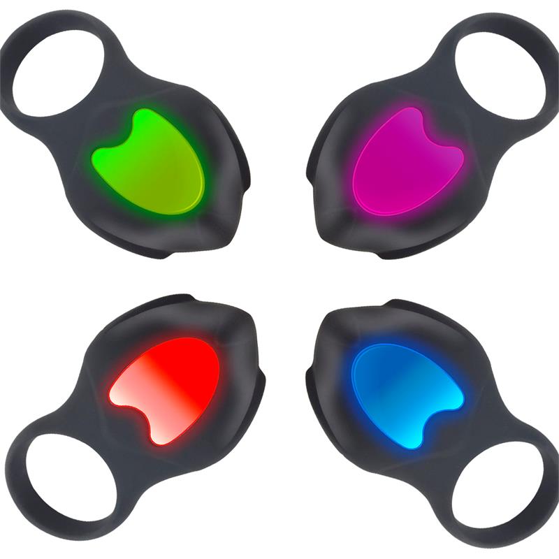 Anillo vibrador con Led Control Remoto USB, Silicona