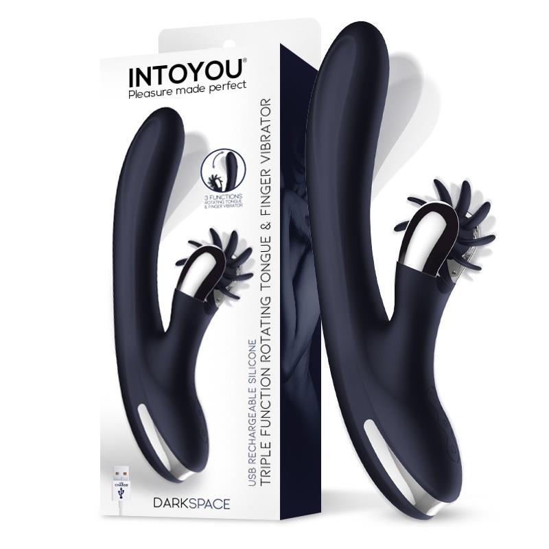 Vibrador Rotador con Lenguas Giratorias y Movimiento de Dedos