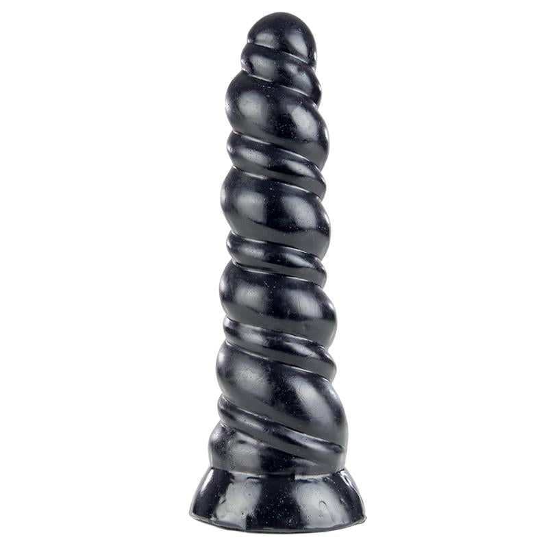 Dildo Unicornio Ozzym de vinilo con espiral y ventosa 21 cm