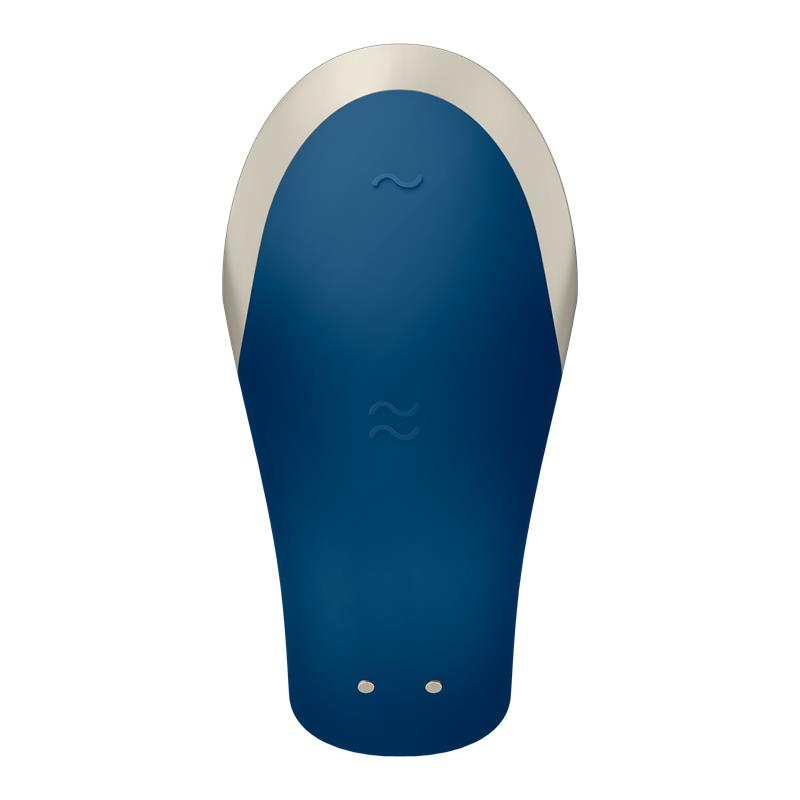 Vibrador Parejas con doble motor, control remoto y APP Azul