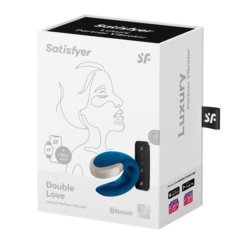 Vibrador Parejas con doble motor, control remoto y APP Azul
