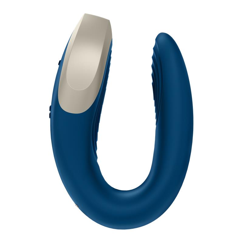 Vibrador Parejas con doble motor, control remoto y APP Azul