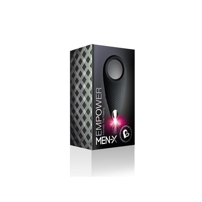 Anillo vibrador recargable por USB negro