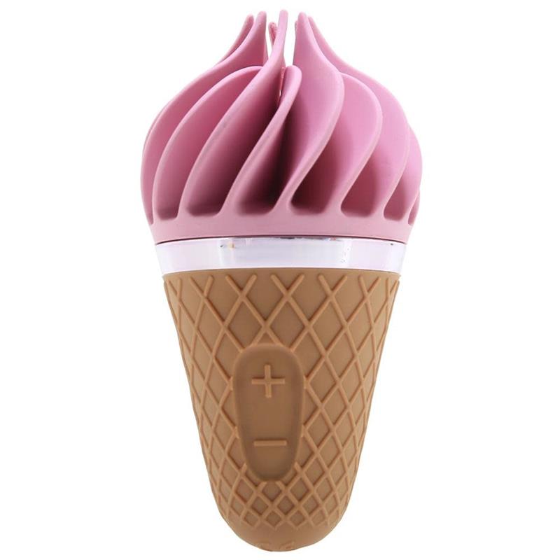 Estimulador de Clitoris con Forma de helado de fresa. USB