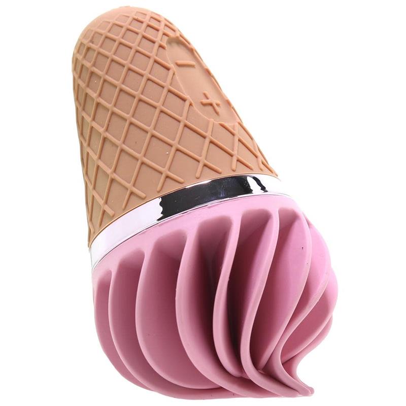 Estimulador de Clitoris con Forma de helado de fresa. USB