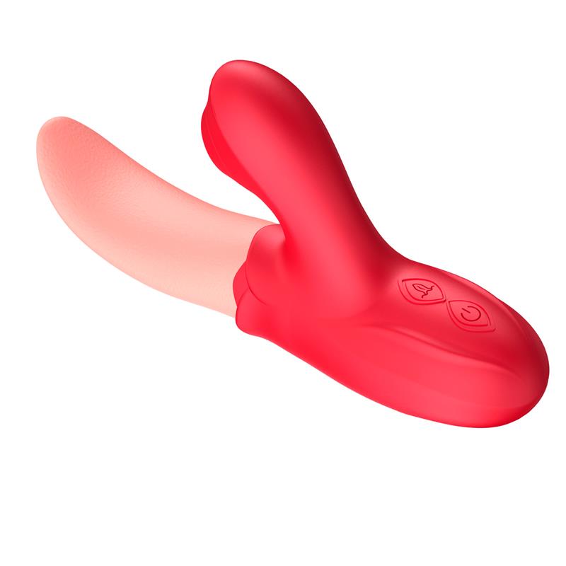 Masajeador Vibrador Clitoris Estimulador con Lengua y Pulsación