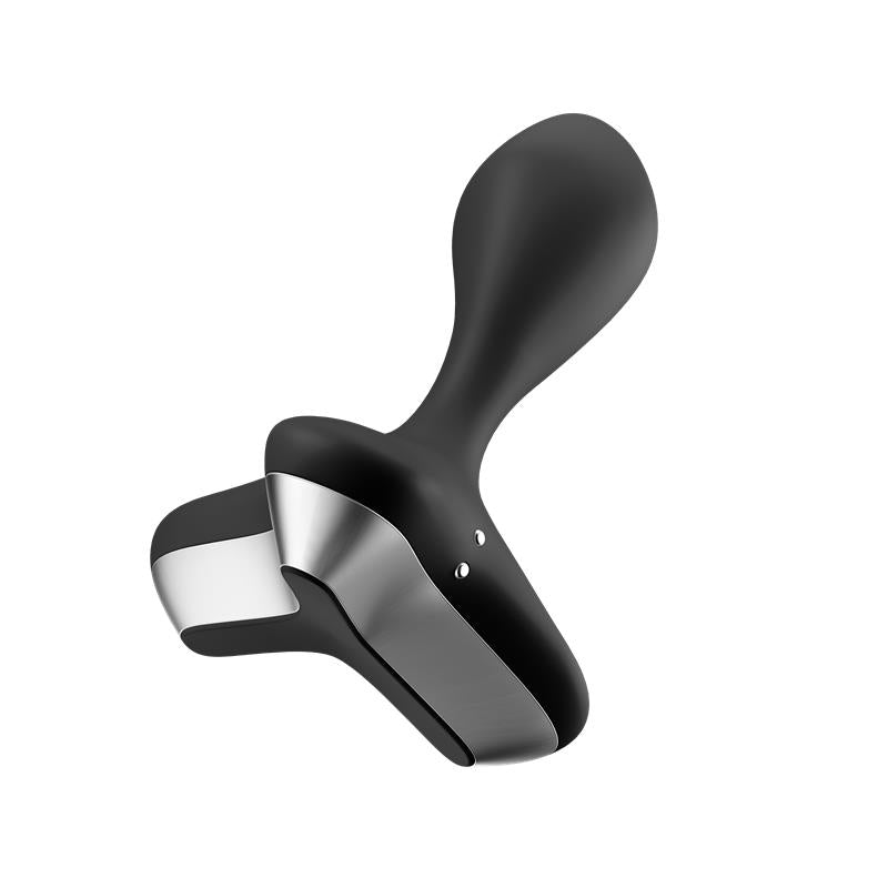 Plug Anal con Vibración Negro. 2 motores. USB
