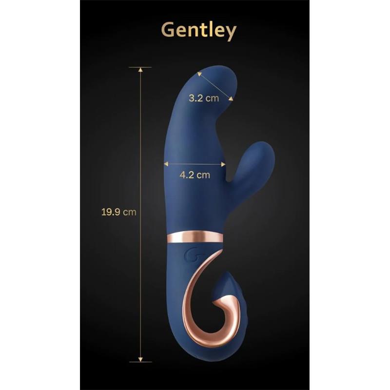 Vibrador Punto G Azul Caribe. 6 Funciones. 2 Motores