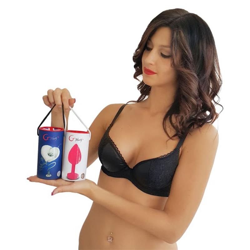 Plug Anal Neon Rosa Talla S. Silencioso