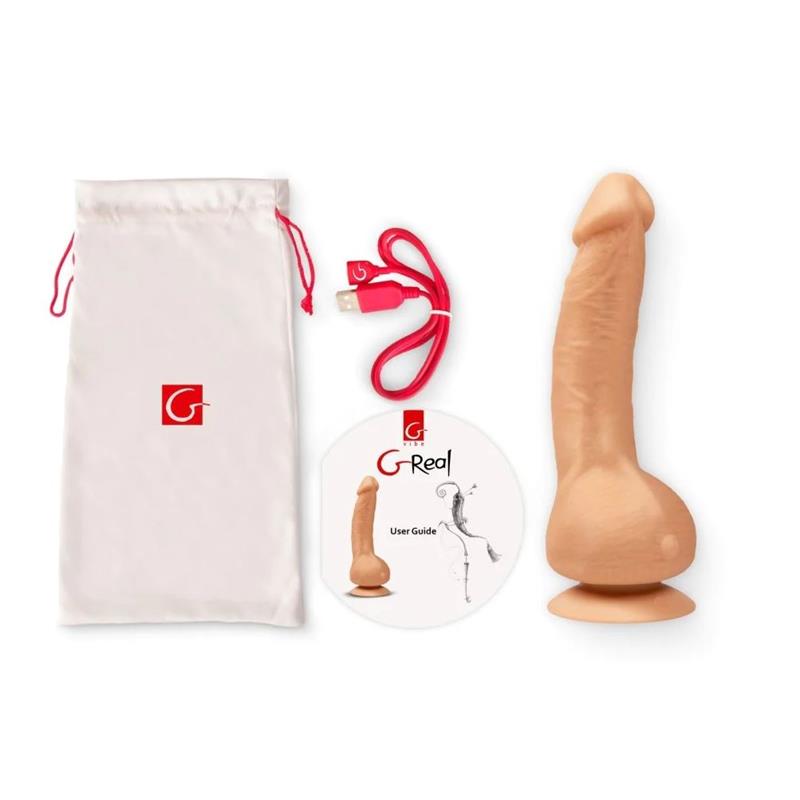 GReal. Vibrador Realista con Silicona Hipoalergénica BioSkin. Inodoro