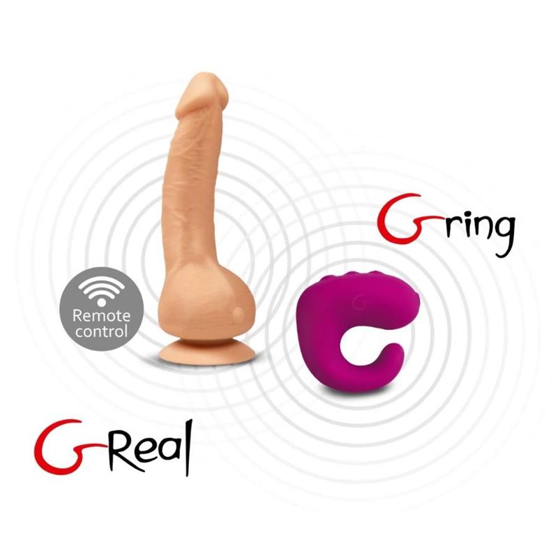GReal. Vibrador Realista con Silicona Hipoalergénica BioSkin. Inodoro