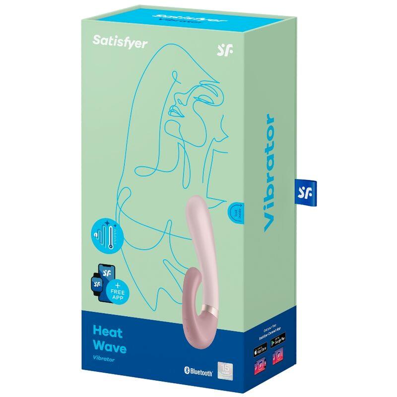 Vibrador con Efecto Calor y APP Heat Wave Mauve