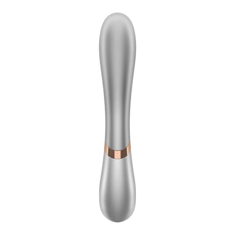 Vibrador Efecto Calor con APP Plata y Champán