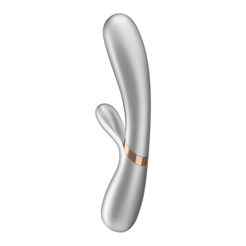 Vibrador Efecto Calor con APP Plata y Champán