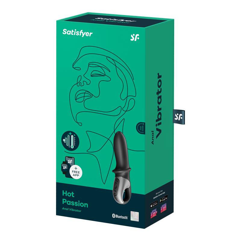 Vibrador Anal Punto G y Punto P. Función de Calor. Hot Passion