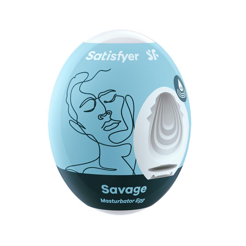 Huevo Masturbador Hydro-Active Savage no necesita lubricante