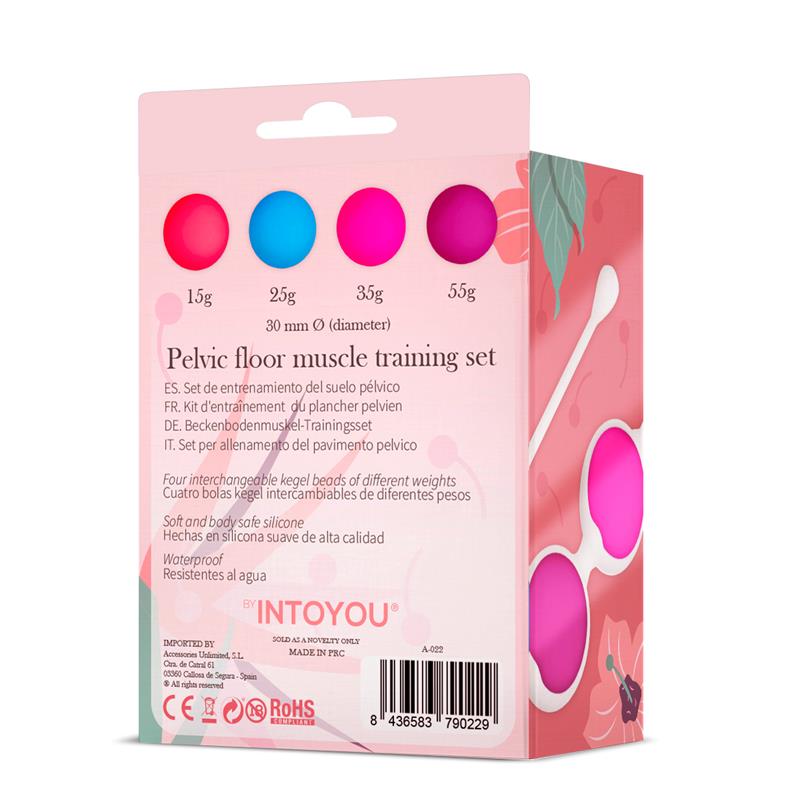 Kit de 4 Bolas Kegel de Silicona de alta calidad
