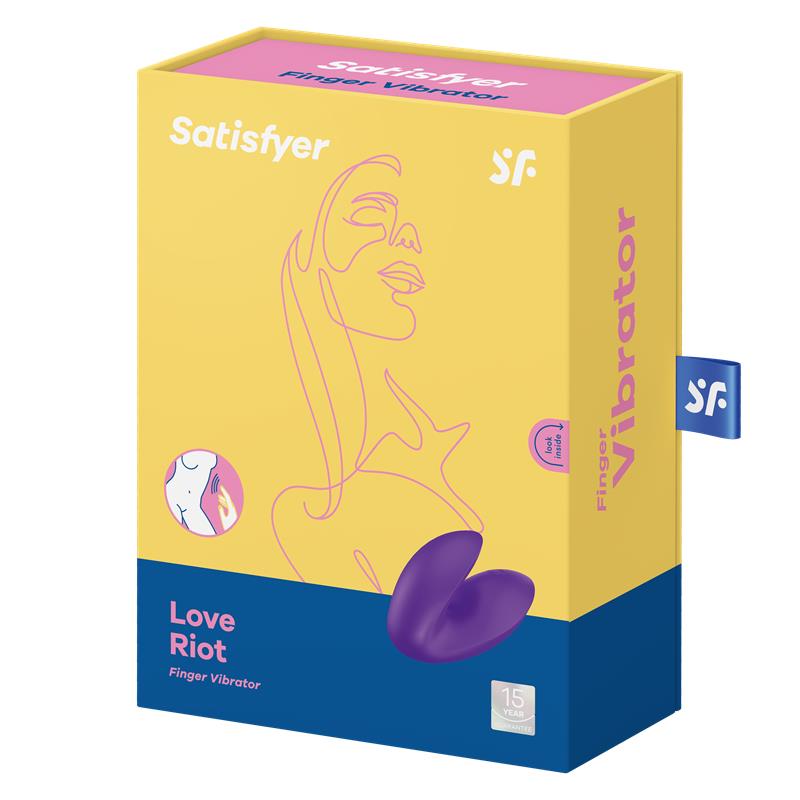 Estimulador de dedo, Vibrador Finger. Púrpura. 12 funciones