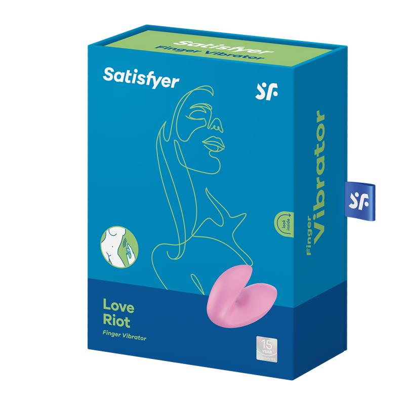 Estimulador de dedo, Vibrador Finger. Rosa. 12 funciones