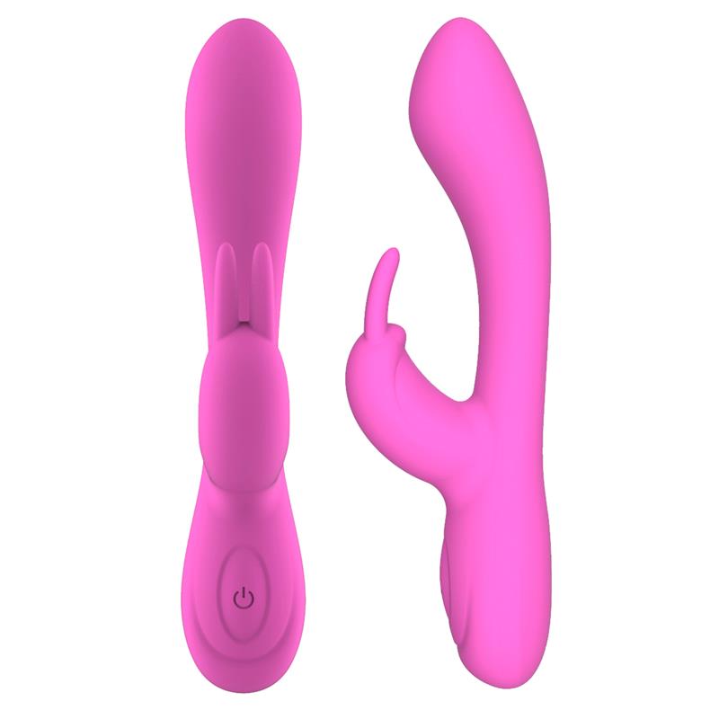 Vibrador Unibody de Silicona Líquida Flexible Rosa. USB
