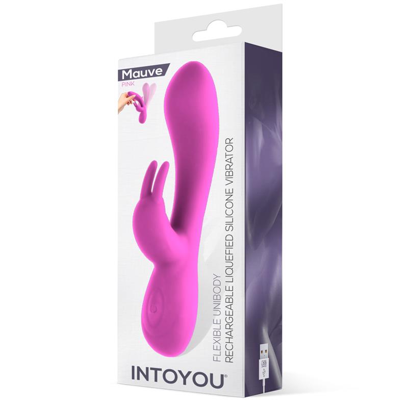 Vibrador Unibody de Silicona Líquida Flexible Rosa. USB
