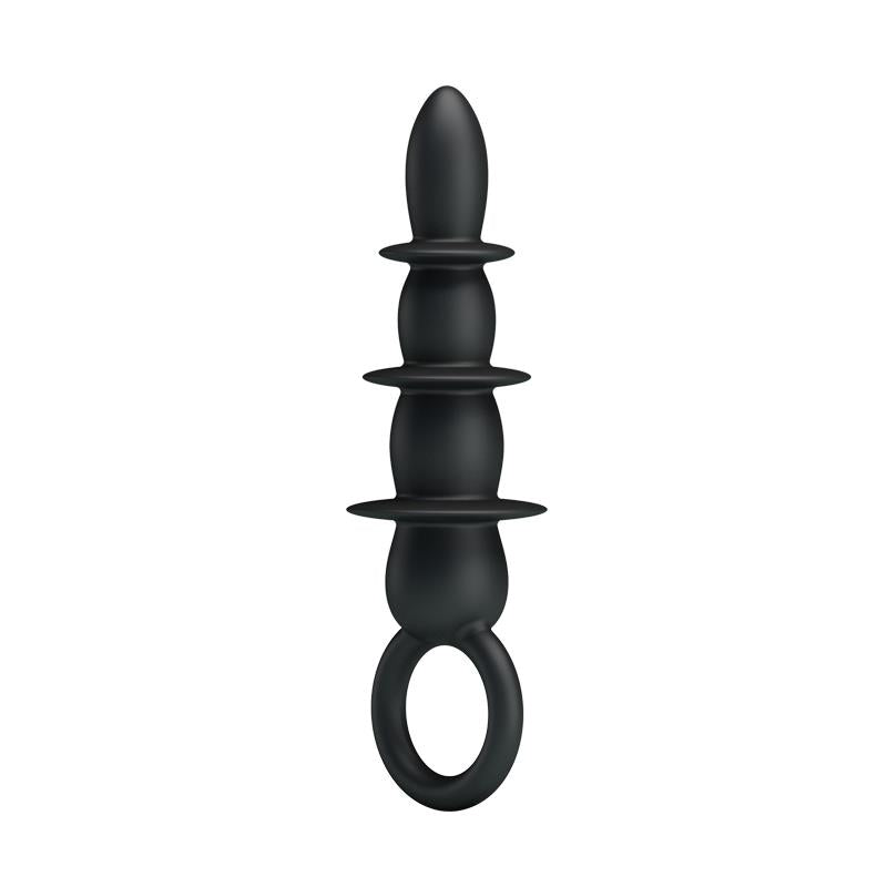 Plug Anal 3 Zonas Negro. 4 Bolas que van creciendo