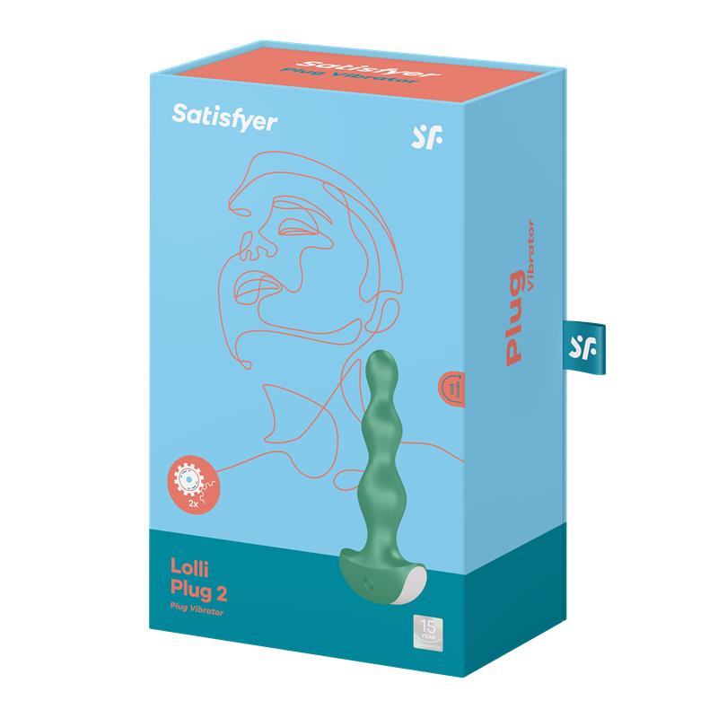Plug Anal Vibrador 2 Motores. 12 Programas. Verde
