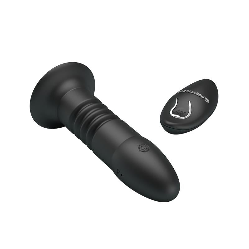 Magic Jingers. Plug Anal Movimiento Arriba y Abajo Periscópico. Control Remoto
