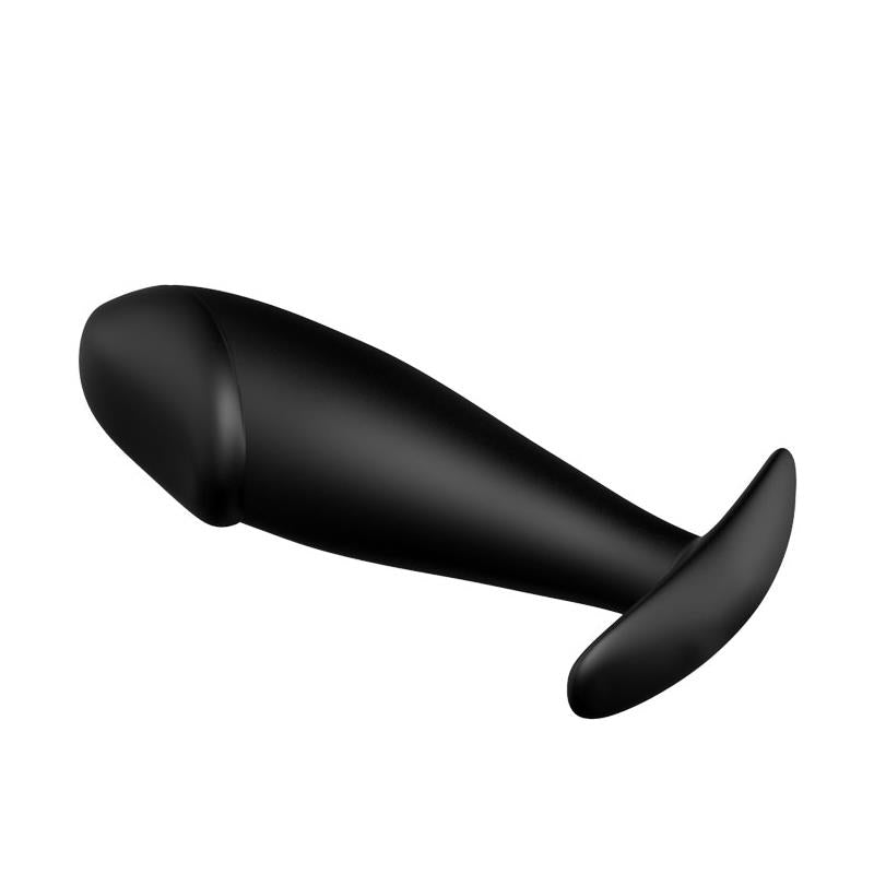 Plug Anal Negro de Silicona Impermeable