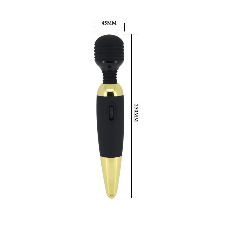 Pretty Love Masajeador Power Wand Negro y Dorado - Osmic