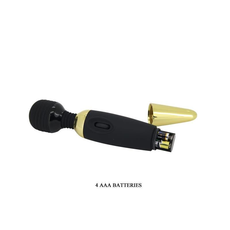 Pretty Love Masajeador Power Wand Negro y Dorado - Osmic