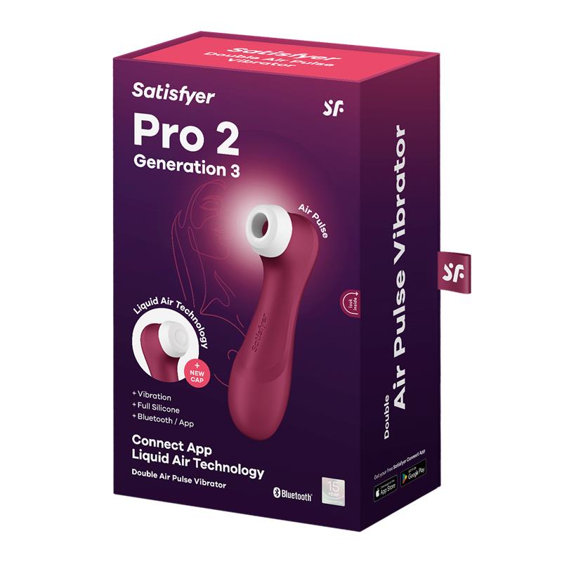 Succionador Clítoris Satisfyer Pro 2 Gen 3 Rojo Vino