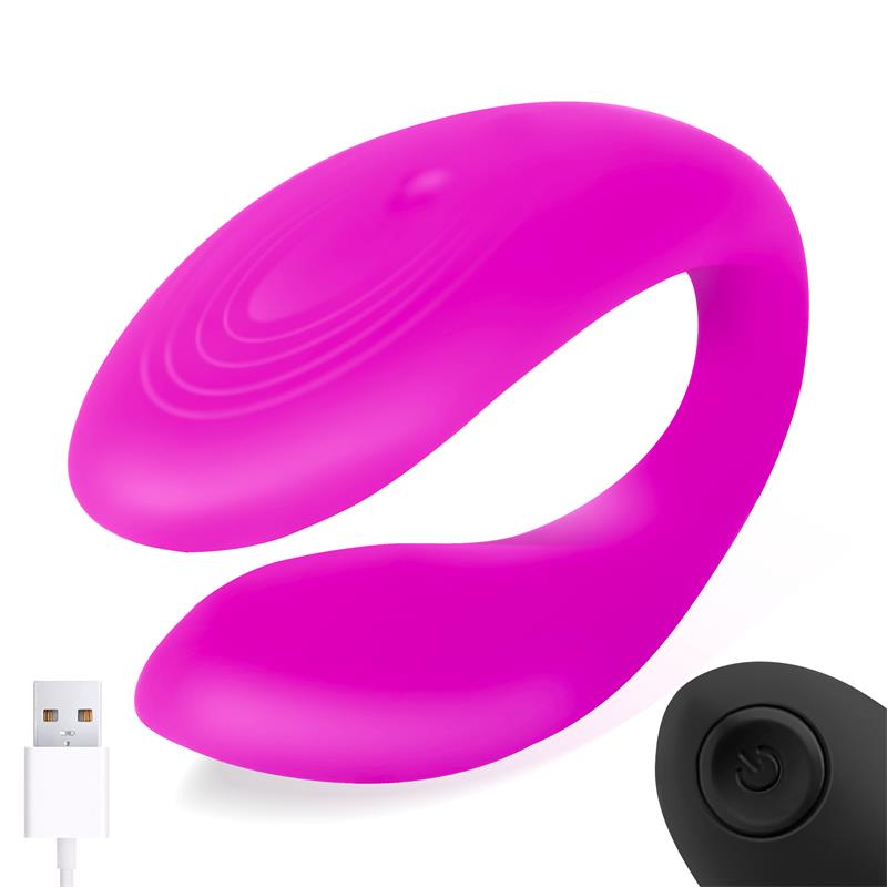 Vibrador para parejas Unibody Control Remoto USB