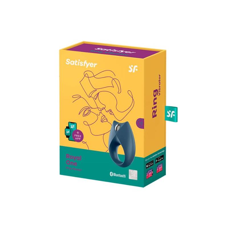 Anillo Vibrador Royal One con APP Azul