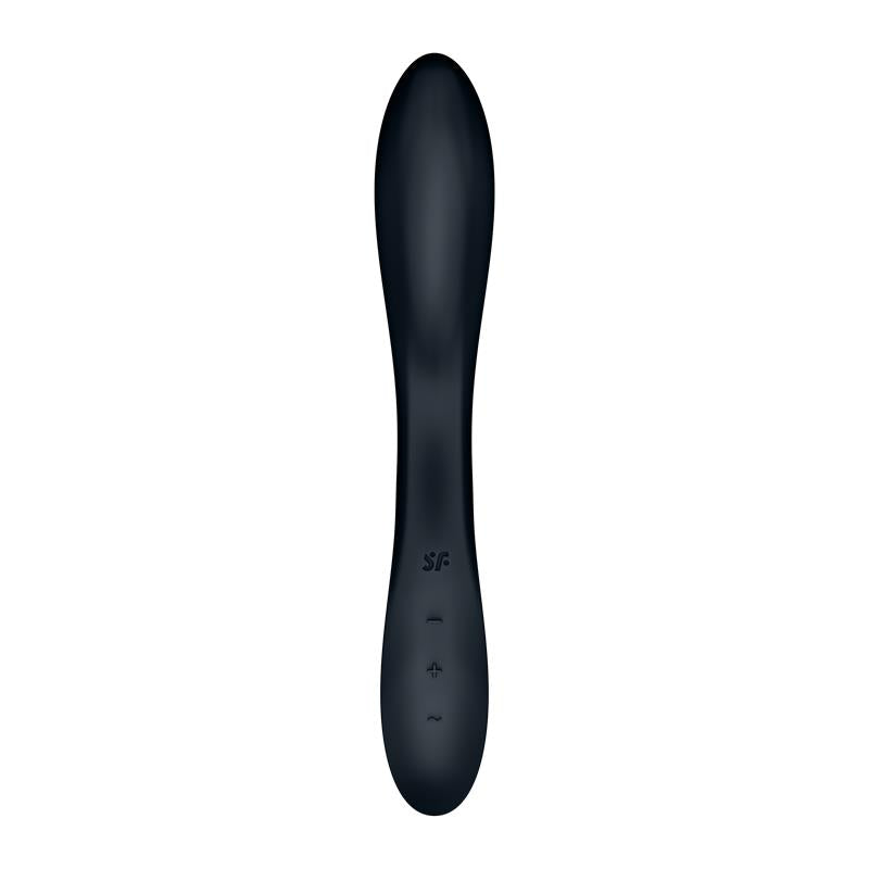 Vibrador de 2 Motores con 12 Funciones y 7 Velocidades. Negro