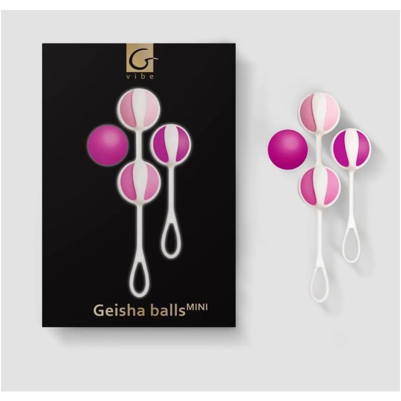 Set de 4 Bolas Chinas Mini Frambuesa, Bolas Geisha