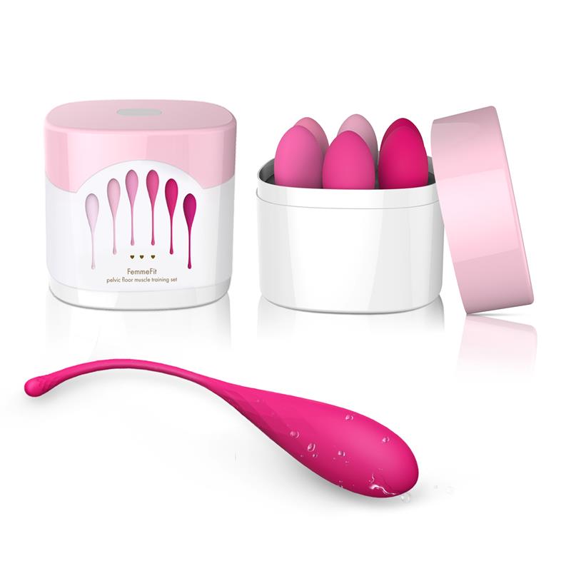 Pack de 6 Bolas Kegel, Silicona no porosa